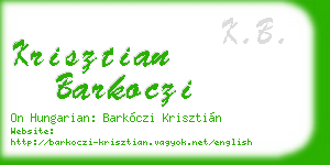 krisztian barkoczi business card